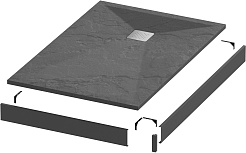 Grossman Экран для поддона Strong 120x80 GR-S2801201Q черный – фотография-2